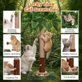 Fantasreen 35" Cat Scratching Post with Track Ball & Toys, Lucky Cat Scratcher