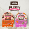 Merrick Lil' Plates Dinner Duos Wet Dog Food, Beef and Turkey, 2.6 lb Tubs