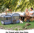 2-in-1 Dog Playpen Portable Cat Playpen, Non-Separable, No Assembly