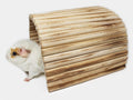 Flexible Wood Hideout - Extra Large - House, Tunnel, Ramp, Bridge, Tube for Guinea Pigs, Ferrets, Hedgehogs, Chinchillas
