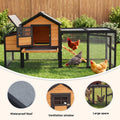 Large Chicken Coop Outdoor Wooden Duck Hen House Poultry Pet Cage 76"