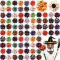 Silkfly 80 Pcs Halloween Dog Collar Flowers Bulk, Pet Bows