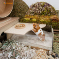 Niteangel Animal Sand-Bath Box: - Acrylic Critter's Sand Bath Shower Room & Digging Sand Container for Hamsters Mice Lem