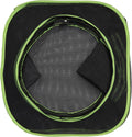 Kitty City Large Outdoor Cat Play Cube, Mesh Pop-Up Cat Enclosure for Indoor & Outdoor Use, Expandable Modular Cat Playpen with Zippered Access - Green