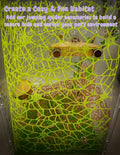 Jumping Spider Enclosure Accessories - 2 Wood Ledges & 4 Climbing Webs