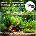 Magnetic Seaweed Feeding Clip for Saltwater Aquarium, Automatic Fish Feeder with Algae Magnet Clip, Glass Tank Accessory
