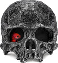 Skull Fish Tank Decor, Gothic Aquarium Hide - Resin Reptile Cave