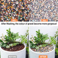 CJGQ 2.4lb Aquarium Gravel for Plants, 1/4Inch Fish Tank Gravel for Succulent Cactus and Bonsai, Decorative River Rocks 