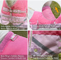 1200D 30-60°F Fall Turnout RAIN Sheet,No‑Fill,Reflective Tape,Pink