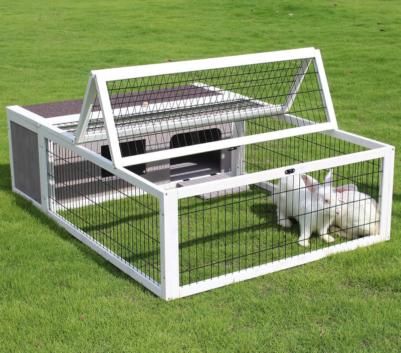 Rabbit Cage Outdoor Indoor, Tortoise Habitat Guinea Pig Cages Enclosure