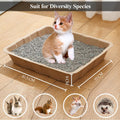 Vealind Disposable Litter Boxes for Cats Cardboard Cat Litter Trays Cat Travel Toilet Litter Pan Liners Kitty and Small Animals Leakproof Litter Box (5 Pack)