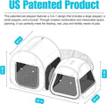 lukidoki Portable 3-in-1 Cat Playpen, Outdoor Pop-up 2-Room Pet Playpen with Tunnel, Foldable Cat Dog Crate Play Enclosure with Separate Areas for Puppy Kitten and Small Animals Indoor Travel
