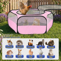 Small Animal Playpen with Mesh Cover & Waterproof Bottom Cat Tent Chicken Brooder Rabbit Guinea Pig Cage Playpen for Sma