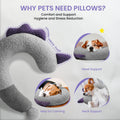HiPetpy Dog Calming Pillow - Soft Neck Pillow for Dogs, Washable Sleep Pillow for Better Sleep, Reduces Anxiety, Gift for Small/Medium/Large Dogs and Cats