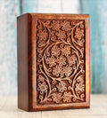 Wooden Pet Memorial Keepsake Cremation Urns for Ashes | Pet Urn Wood Keepsake Box for Cat & Dog Ashes | Pet Memorial Urn
