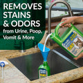 Cat Stain & Odor Remover - Enzyme Cleaner for Cat Urine, Feces, Blood, Vomit - 32oz