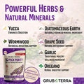 PeckPurity Natural Chicken Herbal Supplement Dewormer – Daily Gut Support with Diatomaceous Earth & Yucca Extract – for Hens, Chicks & Wild Birds – Plant-Based Digestive Health Blend – USA (1 LB)