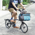 Vincita Caddy Pet Basket for Brompton Bike – Comfortable and Secure Carrier with Aluminum Frame, mesh Cover, Adjustable 