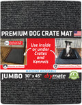 Drymate Premium Dog Crate Mat Liner, Absorbent, Waterproof, Non-Slip, Washable Puppy Pee Pad for Kennel Training - Use Under Pet Cage to Protect Floors, Cut to Fit Design (USA Made) (Dgrey)(30”x45”)