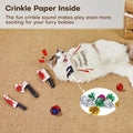 Potaroma 4Pcs Cat Toys, Horror Halloween Knife-Shaped Kitten Catnip Crinkly Sound Toys, Indoor Exercise for All Cat Breeds 6.5 Inches