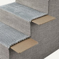 Amazon Basics Dog Steps, 18.7" H, 4-Step Pet Stairs for High Bed Couch and Sofa, Non-Slip Bottom, for Indoor Dogs and Cats, Grey