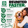 Pet Dwelling Elite Pro Pet ID Tag with Smart QR | Real-Time Scan Alerts | Dual Ring Attachment | Digital Pet Profile