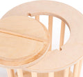 andwe Rabbit Hay Feeder Wooden Food Feeding Rack Easy to Fill