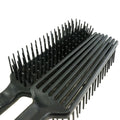 2pcs Horse Pet Detangler Plastic Comb for Long Tail Mane Forky Comb (Black)