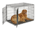 Midwest Homes for Pets 42-Inch New World Crate for Large Breeds, 71-90 lbs, Double Door Folding Dog Crate, Leak-Proof Tray & Secure Latches, Portable, Durable & Easy to Assemble