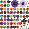 Huhumy 50 Pcs Halloween Dog Collar Bows Flowers Bulk for Small Medium Large