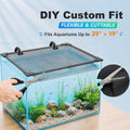 Magnetic Aquarium Lid, DIY Mesh Cover for Rimless & Curved Fish Tanks