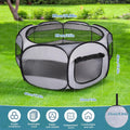 Soft Breathable Small Animal Playpen with Zipper Cover - Portable Rabbit/Bunny Pen & Chick Brooder Box, Lightweight Encl