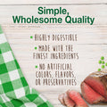 Nylabone Healthy Edibles Natural Dog Chews Long Lasting Roast Beef Flavor Treats for Dogs, Medium/Wolf (2 Count)