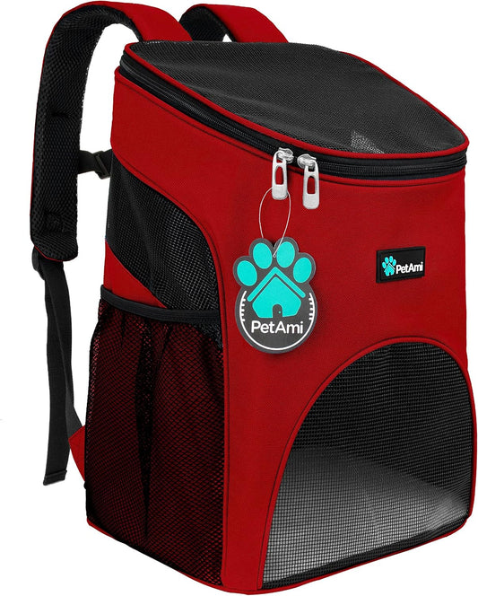 PetAmi Cat Backpack Carrier for Small Dogs and Large Cats, Airline Approved
