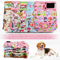 Dog Diapers Female 5pcs,Reusable Dog Doggie Puppy Doggy Diapers Female, Period Panties in Heat, Owl, Large