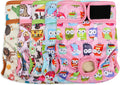 Dog Diapers Female 5pcs,Reusable Dog Doggie Puppy Doggy Diapers Female, Period Panties in Heat, Owl, Large