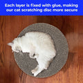 Round Cat Scratcher Refill - 10 Inch Diameter, 7/8 Inch Thickness - Cardboard Cat Scratcher Scratching Board Replacement Pads (2pcs) for Indoor Cats