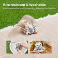 Potaroma Flapping Owl Cat Toys (No Flying), Lifelike Bird Chirp, Rechargeable Touch Activated Kitten Toy, Interactive Ca