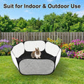 Small Animals Playpen, Portable Pop-up Open Interactive Pet Tent, Indoor Outdoor Fence for Rabbits, Guinea Pig, Hamster,