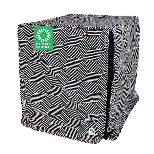 Molly Mutt Rough Gem Dog Crate Cover, 100% Cotton Canvas Cover with 2 Roll-Up Panels, Ideal for Dog or Cat Crate, Durable, Washable, and Free of Harmful Chemicals, 30" x 19" x 21"