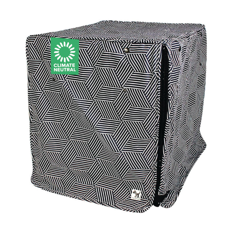 Molly Mutt Rough Gem Dog Crate Cover, 100% Cotton Canvas Cover with 2 Roll-Up Panels, Ideal for Dog or Cat Crate, Durable, Washable, and Free of Harmful Chemicals, 30