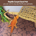 BNOSDM 2 PCS Reptile Carpet Mat Terrarium Liner Bedding Reptile Cage Mat Supplies for Tortoise Lizard Leopard Gecko Snak