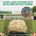 Slow Feed Hay Net, Square Bale PE Horse Hay Net with Drawstring