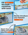 Chinchilla Dust Bath - Gentle Powder for Hamsters & Gerbils, 35oz