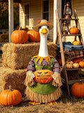 Fall Goose Outfits Scarecrow Porch Goose Clothes for Outdoor Lawn Decor