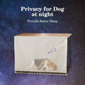 VIE DE AMAN Dog Crate Topper Wood with Tassel Curtain for 42 inch Crate
