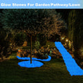 1000PCS Luminous Stone Glow Stones Glow in The Dark Rocks Outdoor for Walkway Backyard Pathway Lawn Aquarium Potted Plan