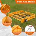 POPMOON 2-in-1 Horse Manure Scoop Tow Behind Trailer Horse Paddock Cleaner