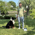 Heavy Duty Pooper Scooper 66in Tempered Spring Steel Scoop Long Stainless Steel Handle Dog Pooper Scooper for Large Dogs