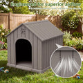 Fancyango Large Dog House for Medium to Large Dogs – Sturdy Waterproof Doghouse for Indoor/Outdoor Use with Air Vents an